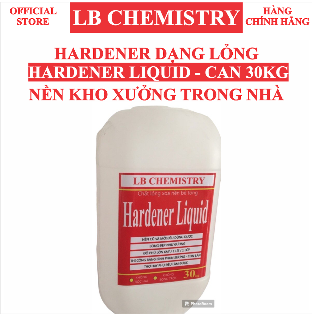 [Vietnam] Hardener Liquid (30kg). Lớp phủ tăng cứng nền bê tông dạng lỏng, tăng khả năng chịu va đập