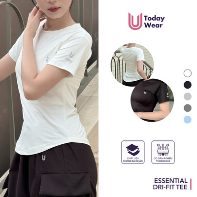 Áo tập gym yoga chống tia UV nữ Essential Dri-FIT  chống nắng UPF 50+ Today U Wear