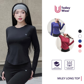 Áo thể thao nữ dài tay Miley Long Top Today U Wear chống nắng mềm mịn thoải mái tập gym yoga