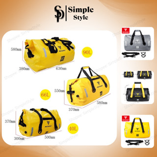 Túi Trống Phản Quang Chống Nước Thể Thao Du Lịch Dã Ngoại MOTOWOLF Size 40L - 60L Gắn Xe Máy Đi Phượt 