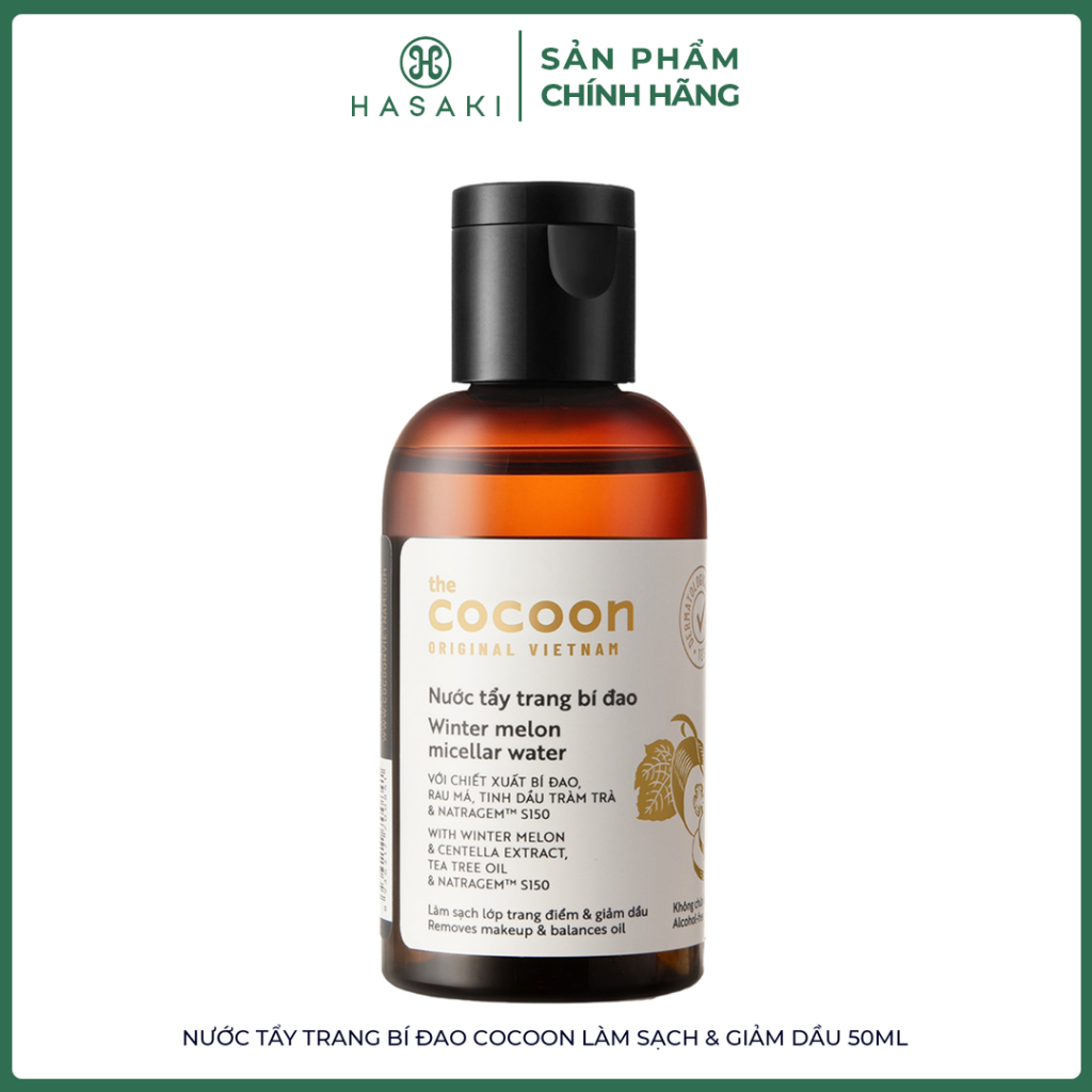[QUÀ TẶNG KHÔNG BÁN] 50ml Nước Tẩy Trang Bí Đao Cocoon Làm Sạch & Giảm Dầu Hasaki Chính Hãng