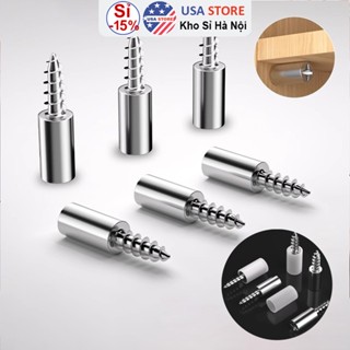 Bộ 10 Vít Thép Chia Ngăn Tủ Quần Áo, Cố Định Ngăn Tủ Gỗ - Vít Bắt Kệ - Chất Liệu Thép 304 Siêu Bền