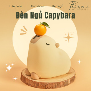  Đèn Ngủ Silicon Cảm Ứng Capybara - Đèn LED Decor Phòng Ngủ Điều Chỉnh Ánh Sáng 