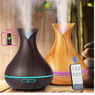 Máy xông tinh dầu tuylip 550ml khuếch tán tinh dầu siêu âm kèm điều khiển - DIFFUSER LUX