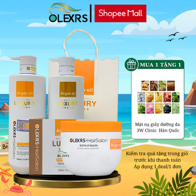 Dầu Gội Xả Phục Hồi, Chống Rụng Tóc Olexrs Hair Salon Luxury 500ml/960ml
