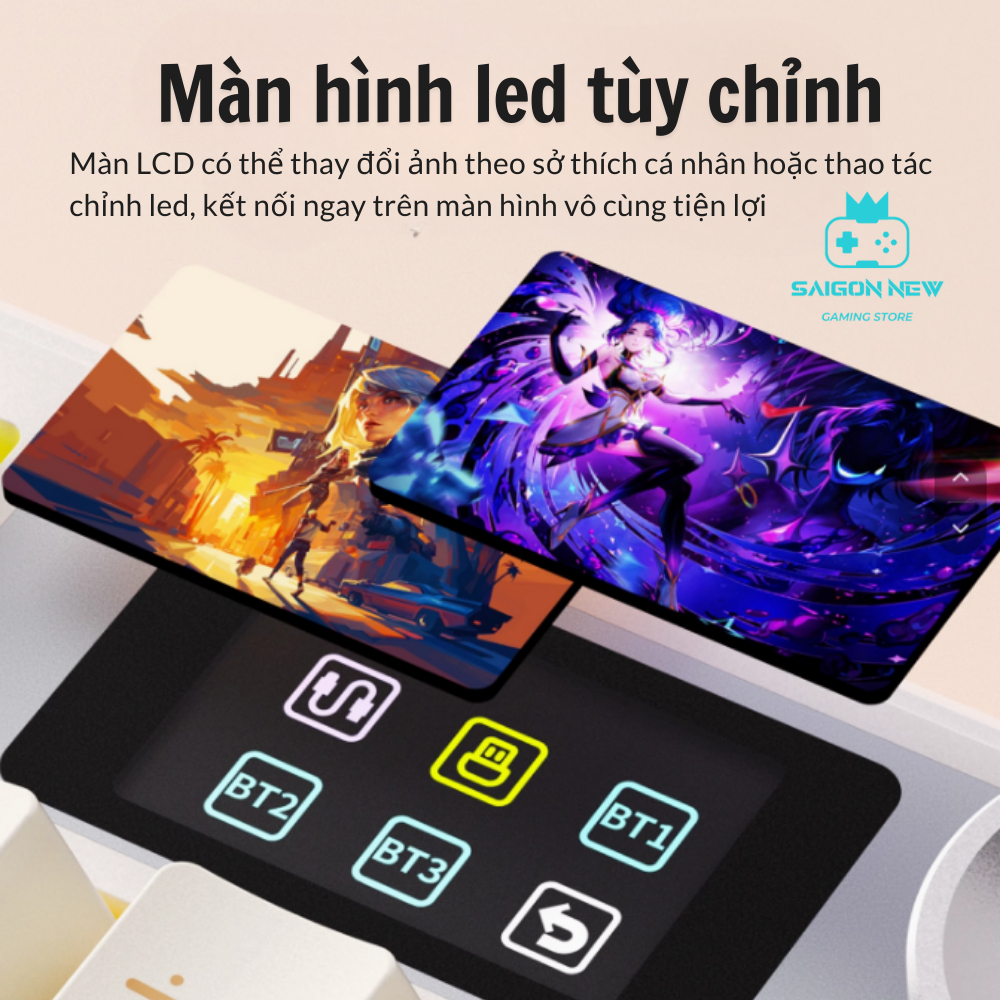 Bàn phím cơ Hotswap Aula F108 | F108 pro - Hỗ trợ không dây - 3 mode kết nối - LED RGB mạch xuôi | BigBuy360 - bigbuy360.vn