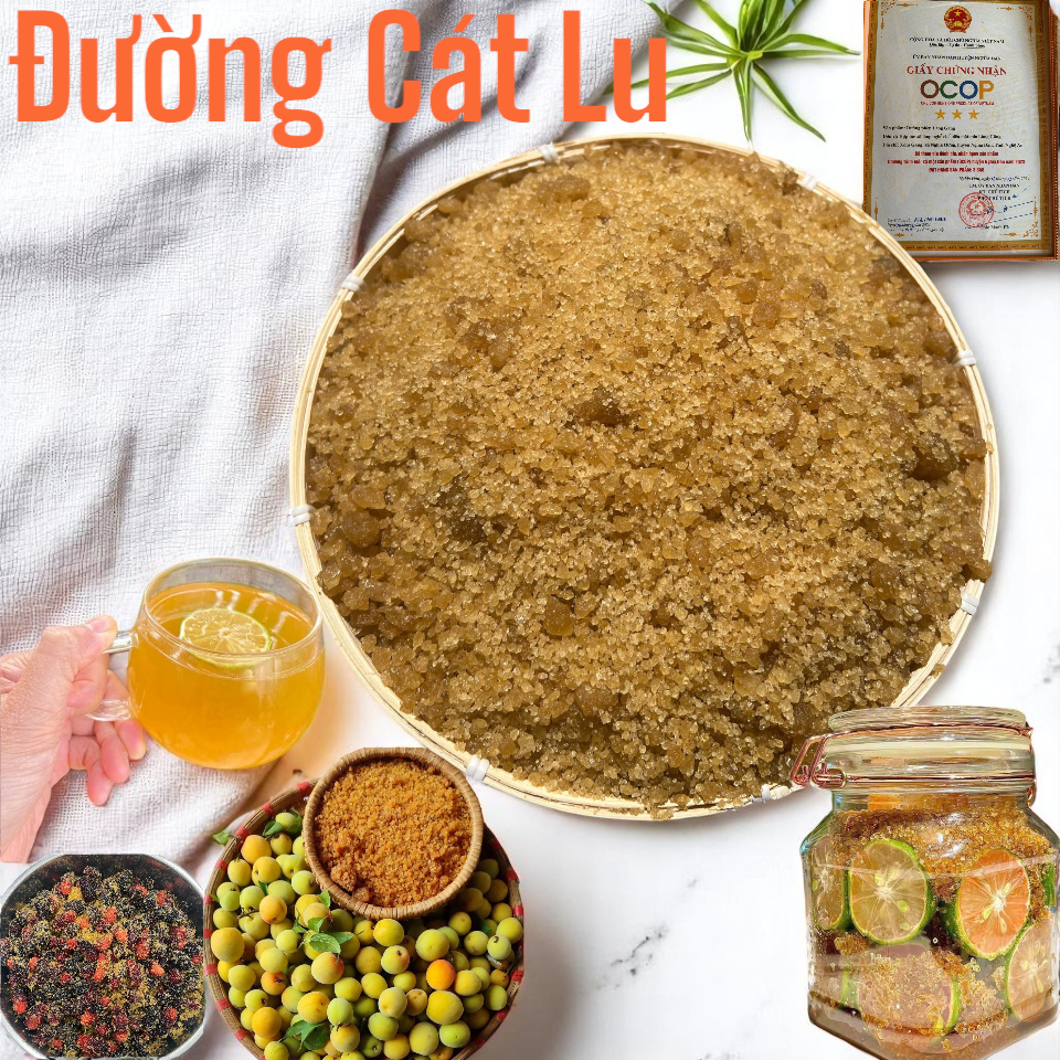    Hàng Loại 1   Combo 3kg Đường Cát Vàng  Đường Cát Lu   Đường Cát Hoa Mơ  