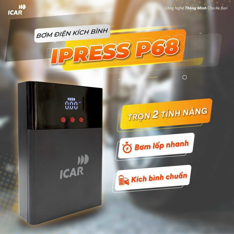 (HLX Service) Bơm điện mini đa năng ICAR IPress P68