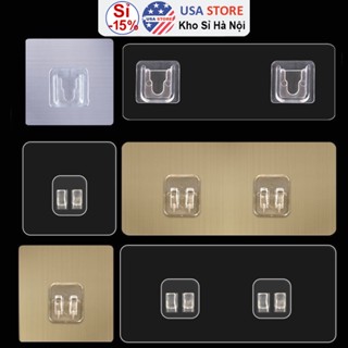 Combo 6 Miếng Dán Gài Để Đồ V6 - Chữ U A V - Miếng Dính Dự Phòng - Treo Đồ Nhà Tắm