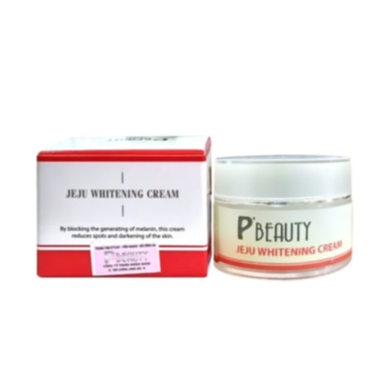 Kem nghệ linh chi Jeju Whitening Cream P'Beauty dưỡng da giảm sạm nám