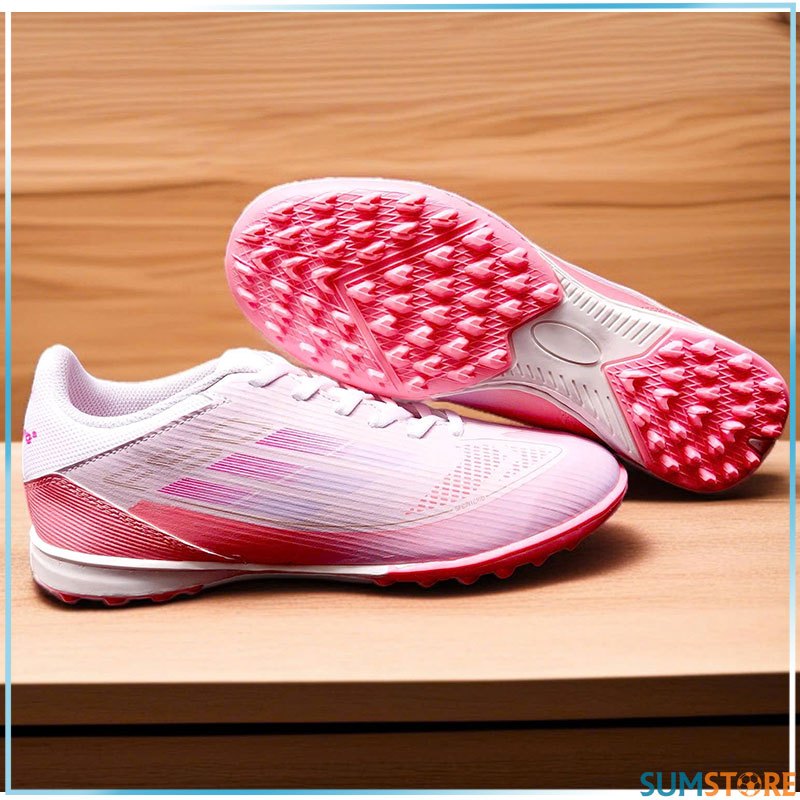 Winbro - Giày Đá Banh TF F50 Hồng Nam Nữ Siêu Đẹp (Đã May Full Đế)