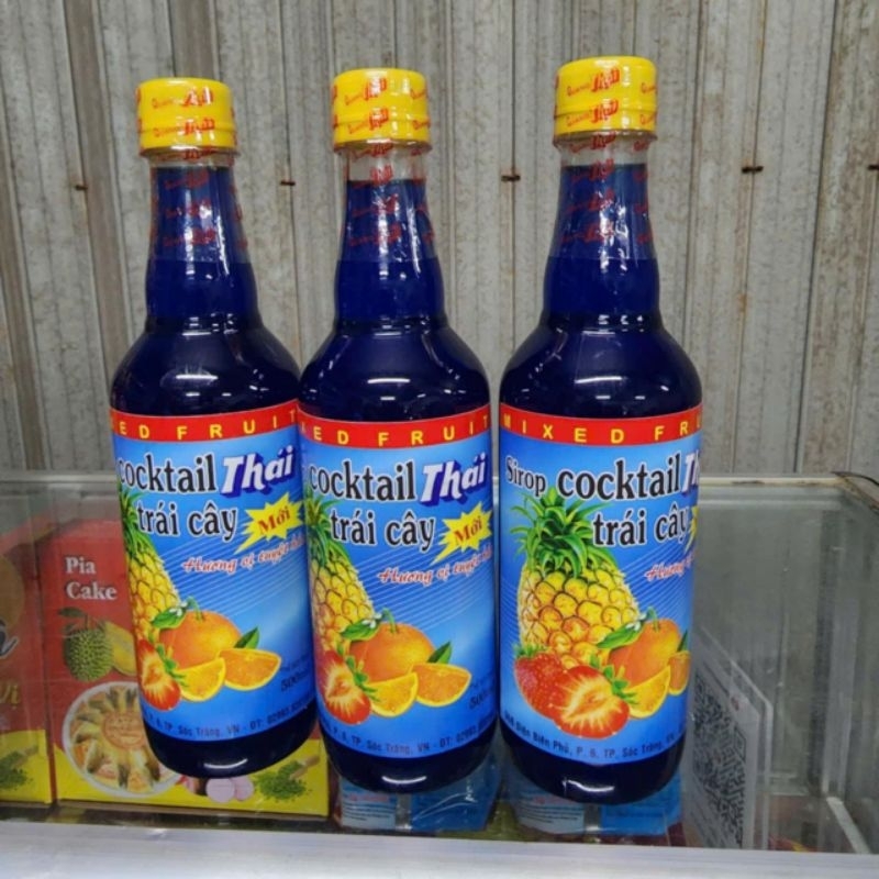 combo 3 chai cooktail trái cây 500ml/chai