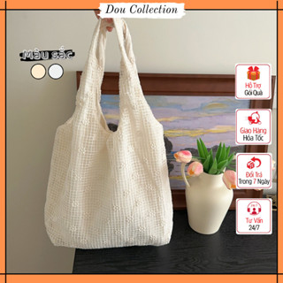  Túi Xách Nữ Túi Tote Đeo Vai Hoạ Tiết Hoa Cúc Phối Caro Xinh Xắn Phong Cách Hàn Quốc Thời Trang Xuân Hè - Mã XT160 