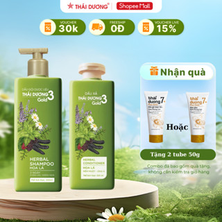 [Live] Mua 1 Dầu gội Thái Dương 3 Hoa Lá Gold chai 500ml tặng tube 7 Plus Gold 50g