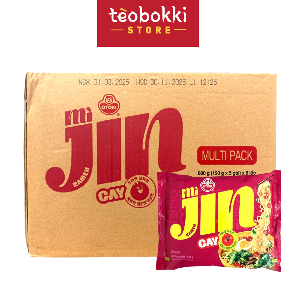 Thùng 40 gói mì Jin Cay Ottogi/Otoki 120G