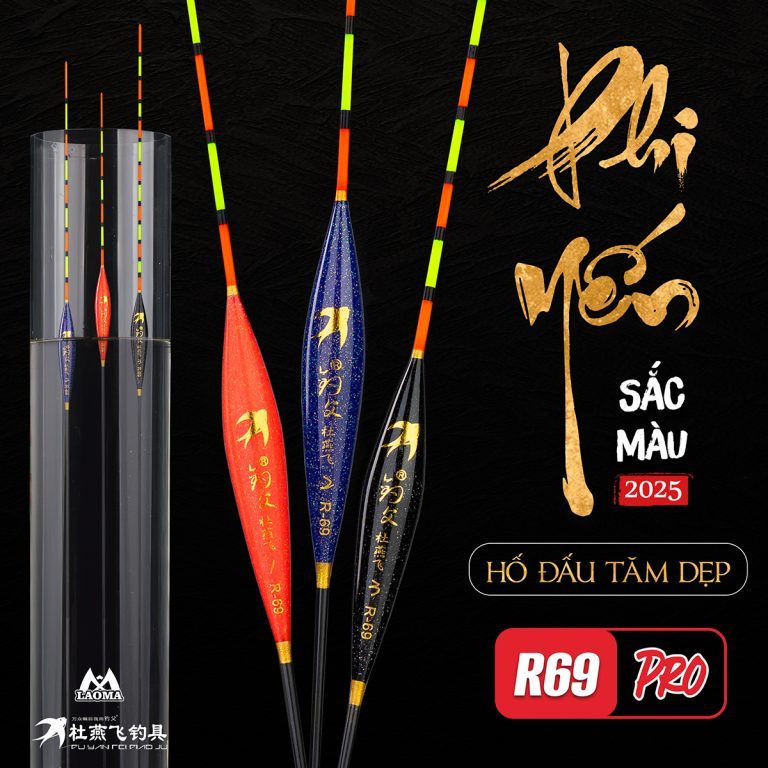 PHAO PHI YẾN SẮC MÀU R69 PRO - PHAO HỐ ĐẤU - Phao Câu Đài, Phao Câu Cá