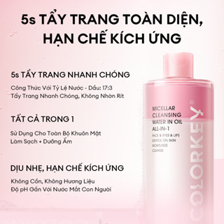   LIVE  Nước Tẩy Trang Có Dầu COLORKEY Dễ Dàng Tẩy Trang Mọi Lớp Makeup Không Gây Cay Mắt 500ml 