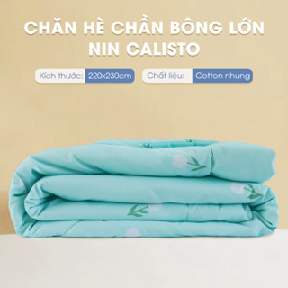 Mền cotton chần bông NIN Calisto cao cấp nhiều màu sắc mịn màng mẫu mới 2024