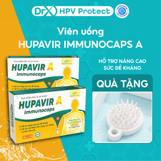 Viên uống hỗ trợ đào thải HPV HUPAVIR A Immunocaps hỗ trợ sùi mào gà, tăng cường đề kháng cơ thể- Hộp 30V