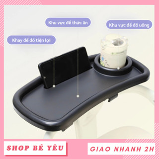 Bàn ăn dặm xe đẩy Baobaohao V16 - Tháo rời tiện lợi, Nhựa PP an toàn dễ vệ sinh