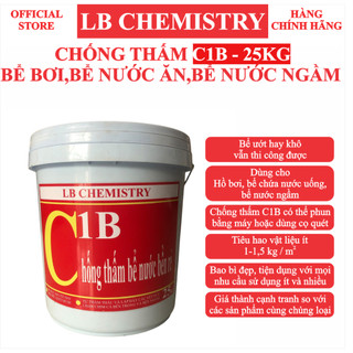 [Vietnam] Chống thấm C1B (25kg). Dùng cho bể bơi, bể nước ăn, bể nước ngầm