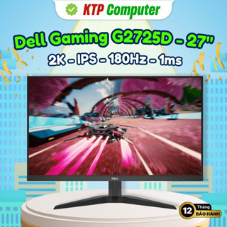  Màn hình Gaming Dell G2725D  27 inch - 2K QHD - 180Hz -  1Ms  - Mới 100% 