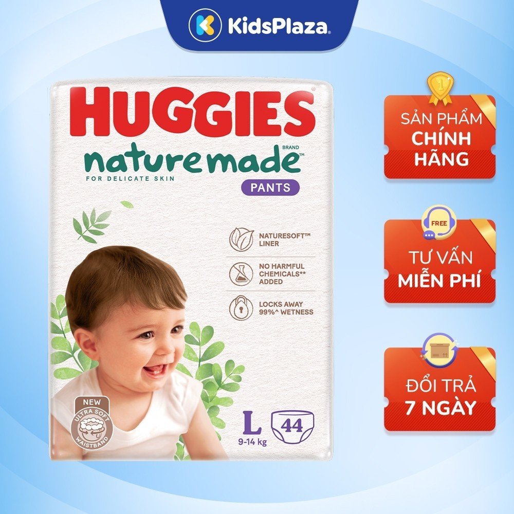 Bỉm/ Tã Huggies Nature Made size M/L/XL/XXL EC cho bé - KidsPlaza m2