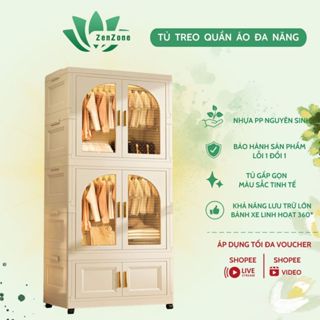 ZenZone Tủ Quần Áo Cho Bé Tiện Lợi, Kệ Đựng Đồ Đa Năng Cho Trẻ