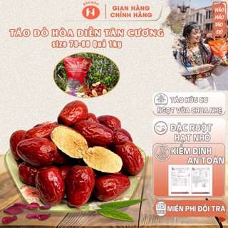 Táo đỏ Hảo Hảo ,táo hòa điền tân cương loại đặc biệt thơm ngọt dẻo size đại 70-80q/1kg