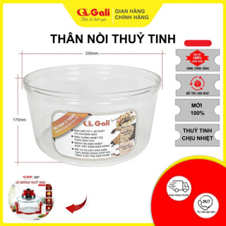 THÂN LÒ NƯỚNG THUỶ TINH GALI DUNG TÍCH 12-15 LÍT, HÀNG NHẬP KHẨU, CHỊU NHIỆT, LINH KIỆN LÒ NƯỚNG