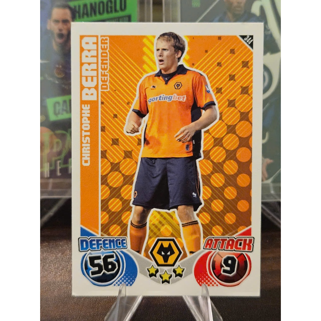 Thẻ Christophe Berra Topps Match Attax 2010/2011 (Wolves) (10/11)