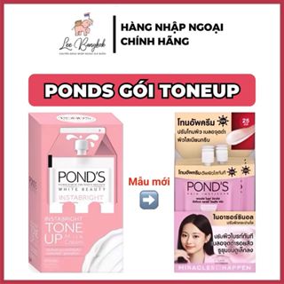 [Mẫu Mới] Hộp 6 Gói Kem Dưỡng Trắng Sáng Da Mặt, Chống Nắng Ponds / Pond's Tone Up White Face Thái 7g LEEBANGKOK