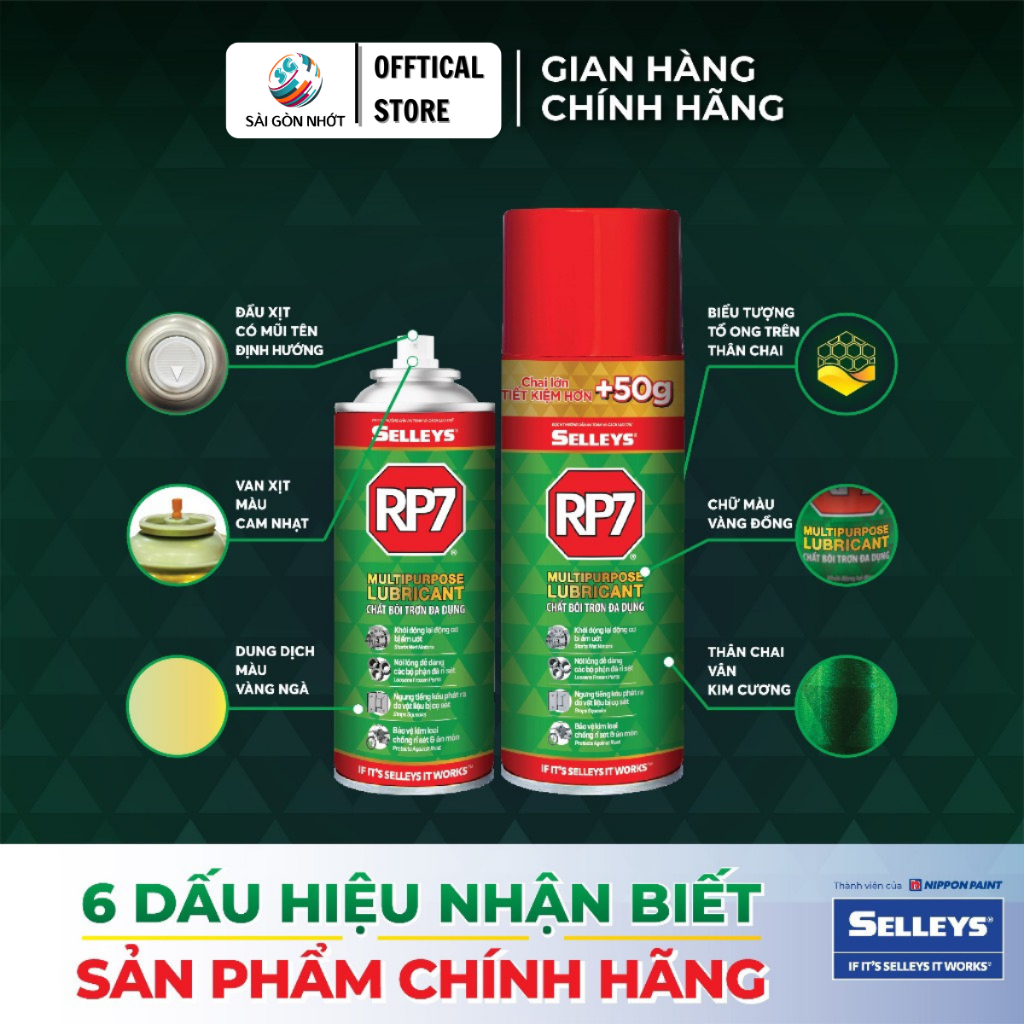 Chai chống rỉ sét, bảo vệ thiết bị RP7 175g 350g Chính Hãng