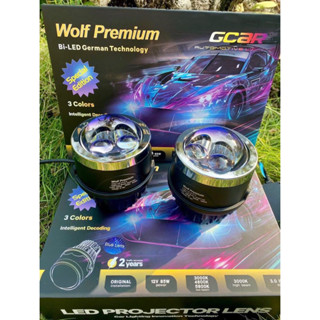 Bi gầm ô tô WOLF PREMIUM 2025 c/s 170w/cặp, 85w/bi-3màu chống hấp nước, mắt ếch pha lazer, bảo hành 30 tháng