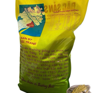 (5kg) Gạo ST25 Xát Dối - dẻo ít, dinh dưỡng cao, tốt cho sức khỏe