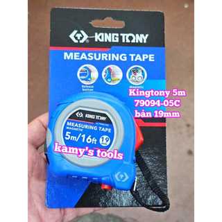 Thước cuộn 5 mét bản 19mm kingtony model 79094-05c thước kéo 5m
