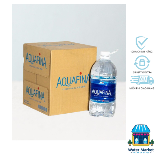 Nước Uống Tinh Khiết Aquafina 5L (Thùng 4 chai)