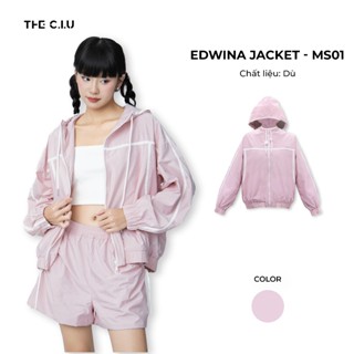 Áo khoác dù form rộng phối viền trắng THE C.I.U - Edwina Jacket - MS01