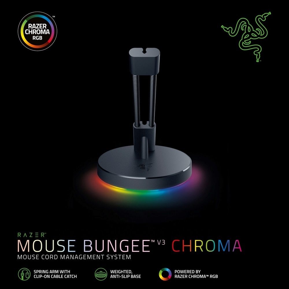 [New, Original] Đế giữ dây chuột Razer Mouse Bungee V3 Chroma - Mouse cable bungee with Chroma RGB u