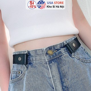  Đai Thắt Lưng Quần Nút Bấm Chun - Đai Hỗ Trợ Quần Lỏng Thông Minh - Thun Co Giãn Phong Cách Hàn Quốc 