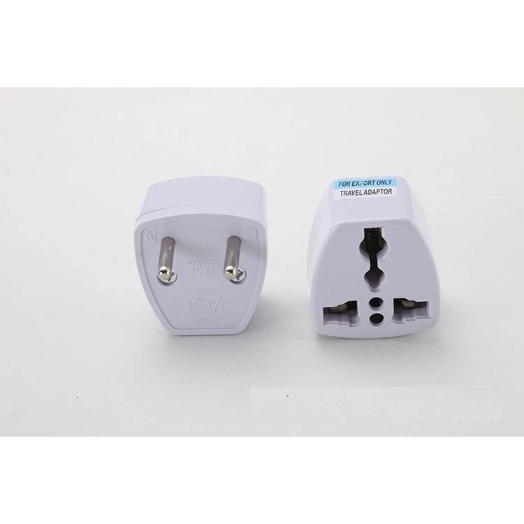 Đầu Chuyển Đổi 3 Chấu, Phích Cắm Điện 3 Chấu Sang 2 Chấu (Phích Cắm Tròn) LOẠI NHỎ