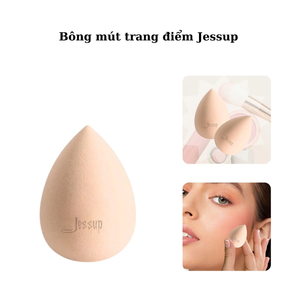 JESSUP Miracle Complexion Bông mút nhỏ dùng để che khuyết điểm hoặc đánh nền vùng nhỏ (Size M)