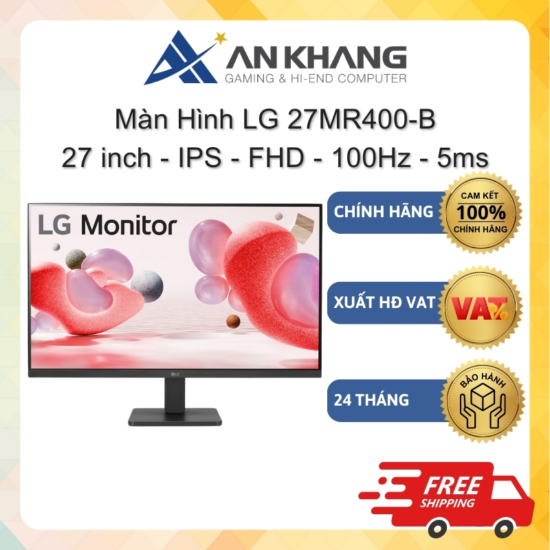 Màn Hình LG 27MR400-B (27 inch - IPS - FHD - 100Hz - 5ms - FreeSync) Chính hãng Bảo hành 24 Tháng