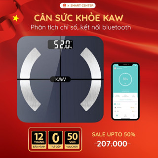 Cân Điện Tử Sức Khỏe Thông Minh KAW, Phân Tích 11 Chỉ Số Cơ Thể, Kết Nối Điện Thoại Bluetooth, Bảo Hành 12 Tháng