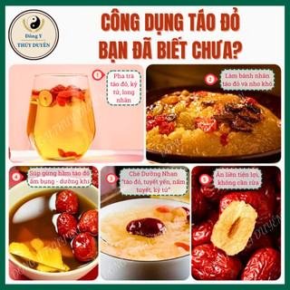 Táo Đỏ Tân Cương 100g | Loại 1 - Chín Khô Tự Nhiên, Quả To, Dày Thịt, Pha Trà, Hầm Canh, Ăn Vặt