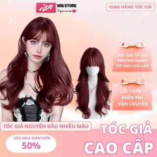 Tóc Giả Nguyên Đầu iAn Các Màu Tóc Sang Trọng Nhiều Mầu Sóng Lơi Cao Cấp Dài 60cm