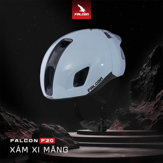 [Hỏa Tốc] Mũ Bảo Hiểm Thể Thao Cho Bé Siêu Nhẹ FALCON F20 Xám Xi Măng Dành Cho Bé Từ 5 - 10 Tuổi Đạt Chuẩn Quốc Tế