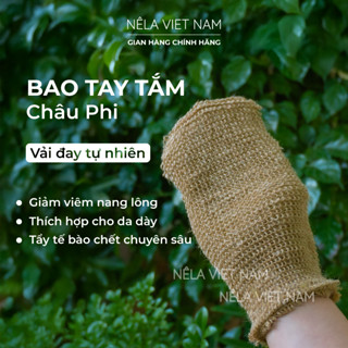  Găng Tay Tẩy Tế Bào Chết Bao Tay Châu Phi Bông Lưới Tắm Chà Lưng Dài Cọ Kì Lưng Nếp Làng Việt Nam 