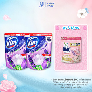 [LIVE] Bộ 2 Combo 5 Viên Treo Vệ Sinh Bồn Cầu Vim Power 5 | Sạch Thơm Đến 300 Lần Xả (55g/viên) Hương Lavender