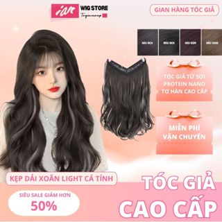 Tóc Kẹp dải 3/4 Đầu,Xoăn Sóng Hấp Dẫn